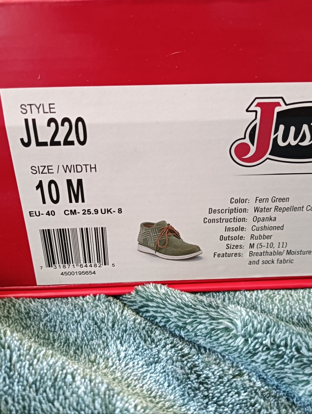 Womens Olive Suede Moccasin Chukka Boots - Picture 2 of 3
